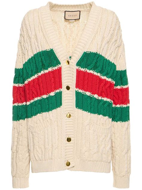 white gucci sweater women's|gucci outlet cardigan.